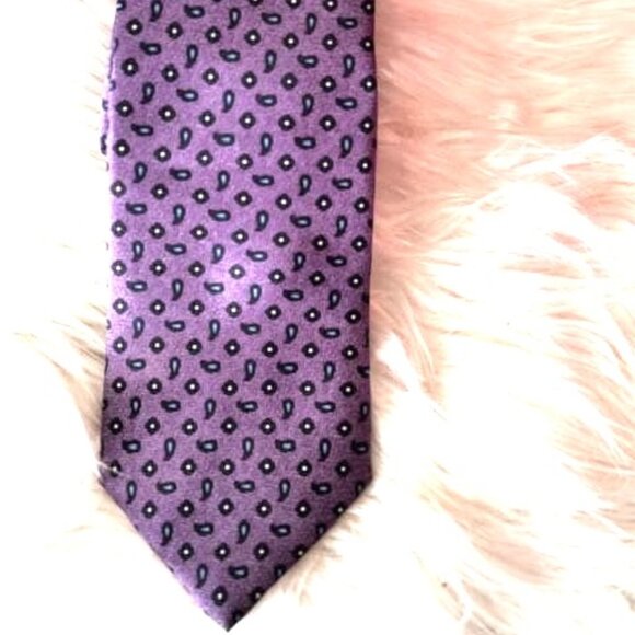David Donahue Neat Jacquard Silk Size XL Tie